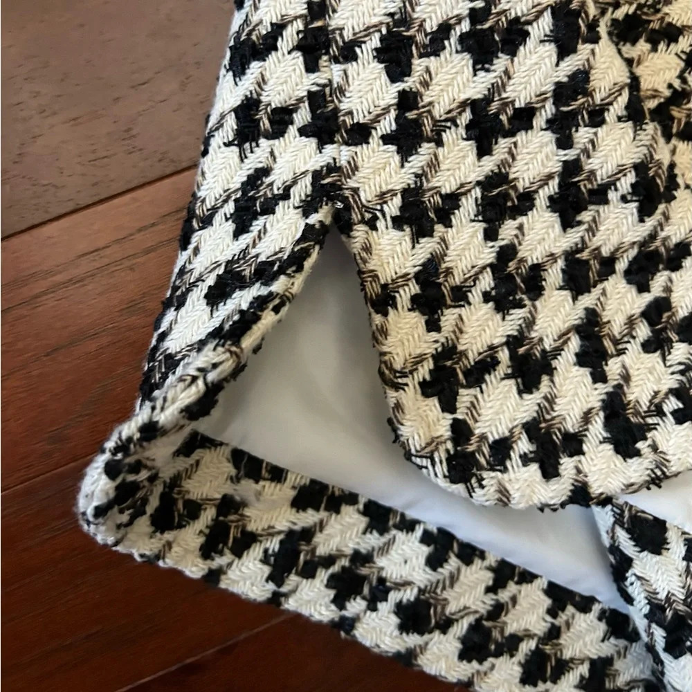 Goodboy Tweed Jacket Black & White fully lined one size like new - Picture 5 of 14